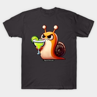 Angry Critters - Snail with a Margarita T-Shirt